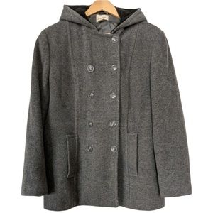 St. John’s Bay gray wool pea coat